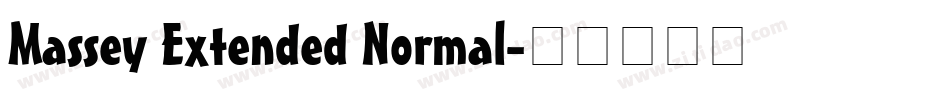Massey Extended Normal字体转换